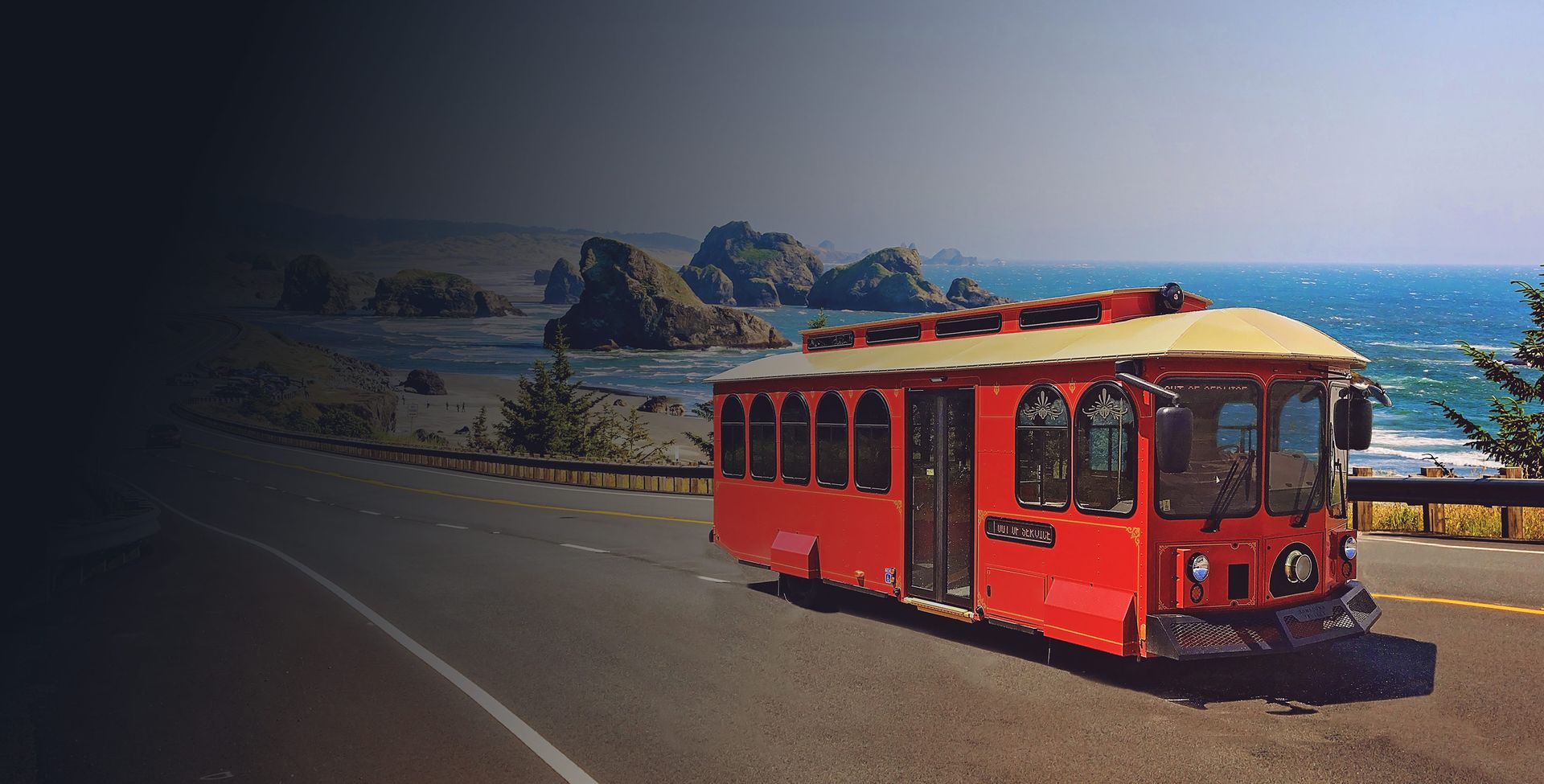 HMFG transit trolley in city service