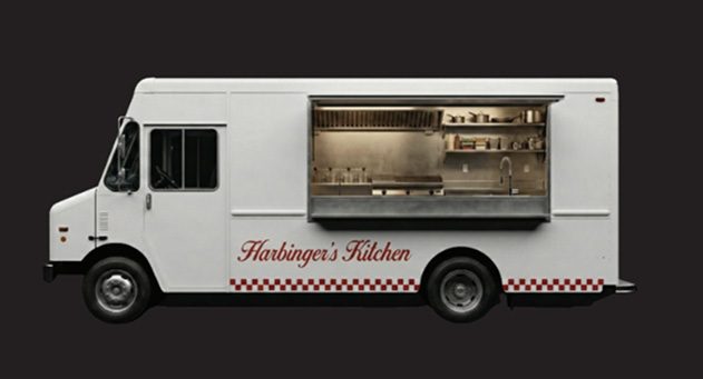 Harbinger Step Van configured as a food service vehicle
